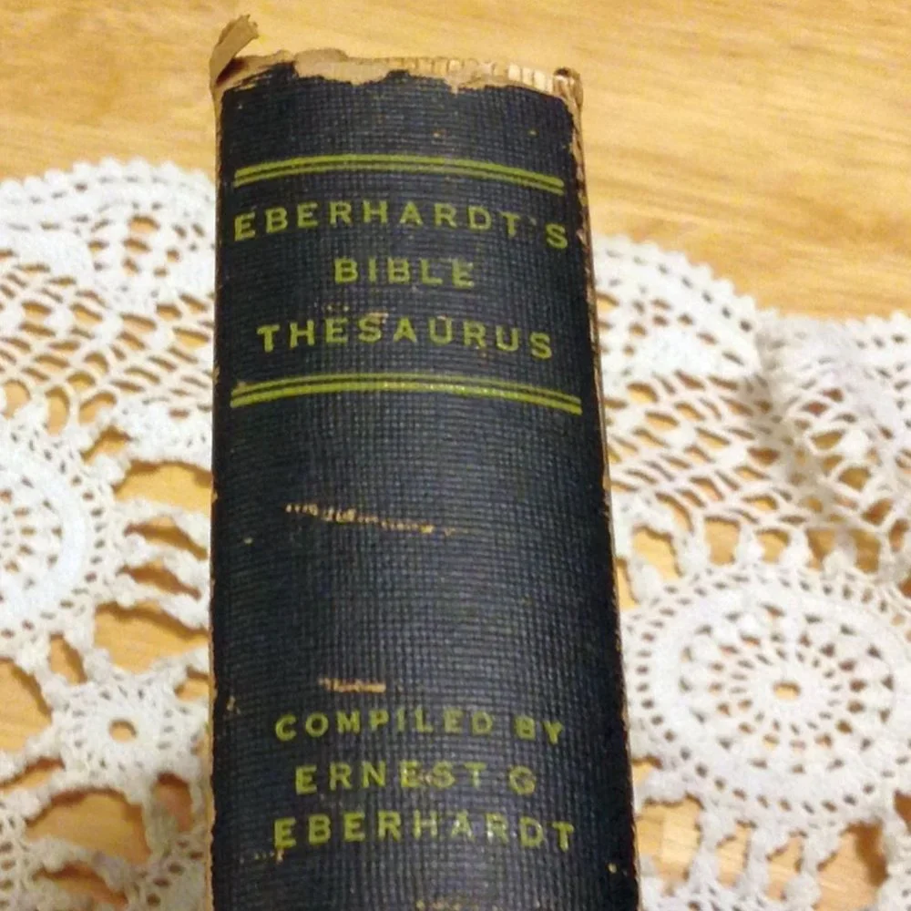 Vintage First Edition Bible Thesaurus - Eberhardt's Bible Thesaurus